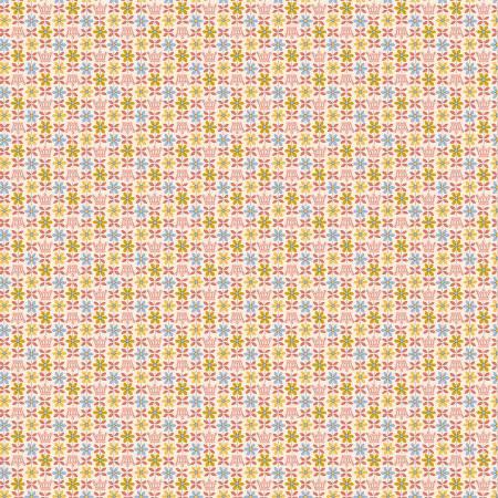 Palace Gardens - Royal Posies B - Pink - Yardage