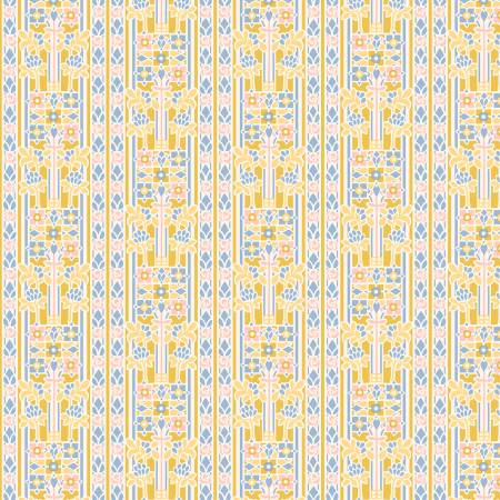 Palace Gardens - Stately Gardens B - Yellow - Yardage