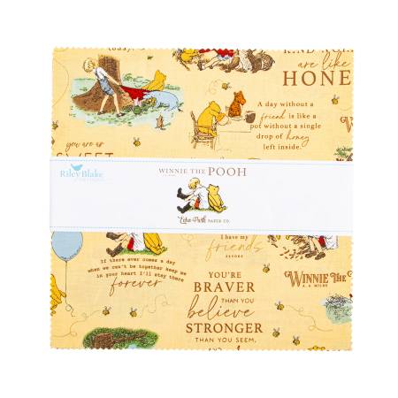 Winnie The Pooh - 5" Staker - 42 pcs - Charm Pack