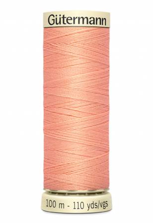 Gutermann - Polyester All Purpose Thread - 100m/110yds - #365 - Peach
