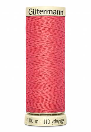 Gutermann - Polyester All Purpose Thread - 100m/110yds - #378 - Coral Red