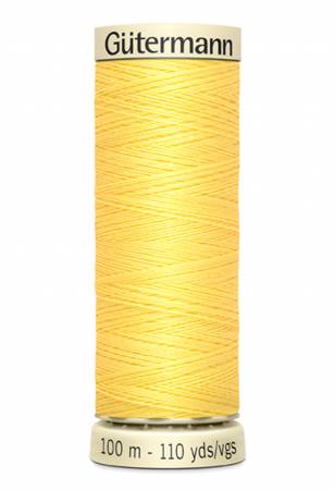 Gutermann - Polyester All Purpose Thread - 100m/110yds - #807 - Lemon Peel