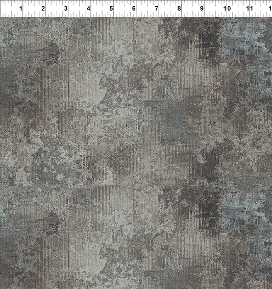 Steampunk Menagerie - Corrosion - Gray - Yardage