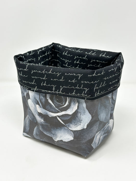 Tub Totes - Black Roses #12