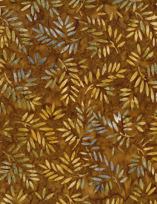 Forest Trails - Leaves Golden - Brown - Yardage