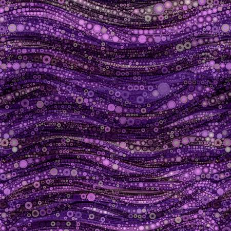 Purple Abstract Circles Fabric
