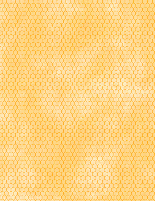 Sunkissed Honeycomb Light Yellow Fabric