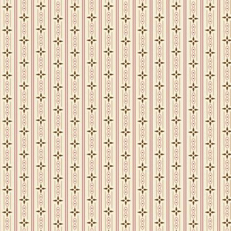 Buttercream & Brickle Bits Cottage Ticking Stripe Cream 1949-40