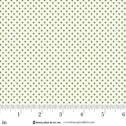 Santa's Coming to Town 1977-06 Cream/Green Fabric