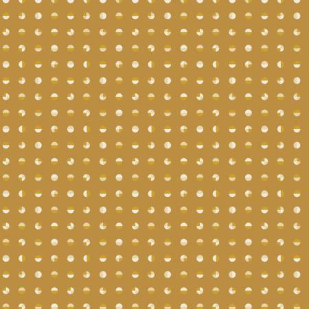 American Bold -Organic -Bold Circular - Mustard - Yardage