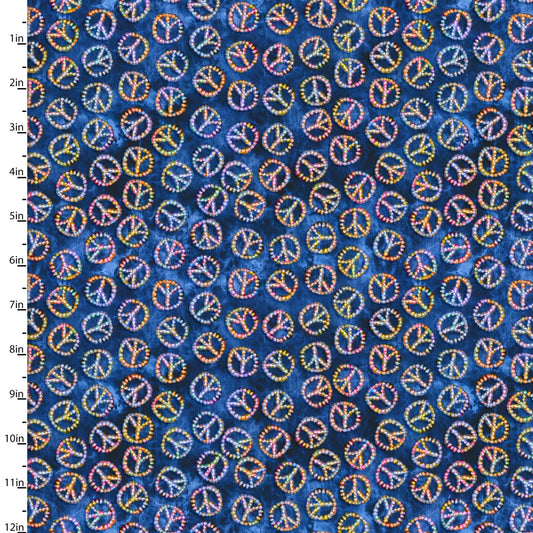 Angel of Peace - 3 Wishes - Signs of Peace - Royal - Yardage