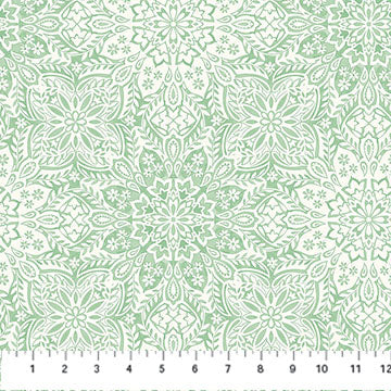 Mariposa -Tonal Mandala - Light Green - Yardage