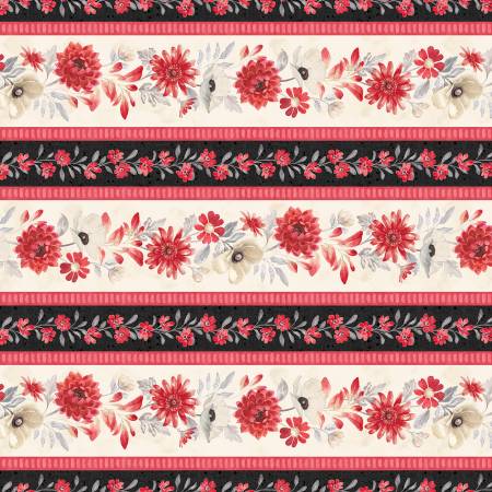 Scarlet Dreams Repeating Stripe 30107-923 Yardage
