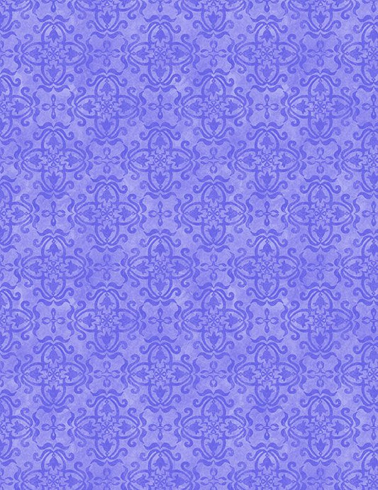 Floral Flutter - Damsak - Purple - Yardage