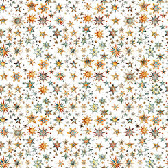 Bohemian Sunrise Stars Cream Fabric