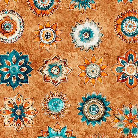 Born To Run - Mandalas- Tan 31480-T - Yardage