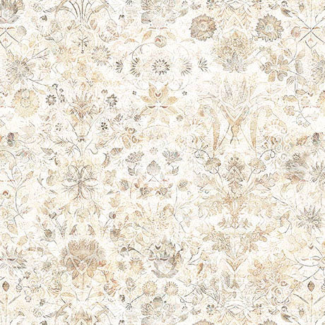 Folklore - Floral - Tan - Yardage