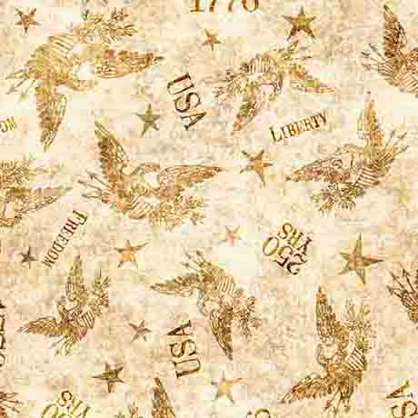 1776 - Tonal American Eagle - Tan - Yardage