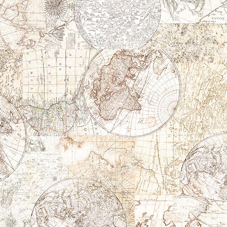 Nauticus - Map Tonal - Birch - Yardage