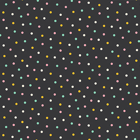 Flora & the Fox - Dot - Black - Yardage