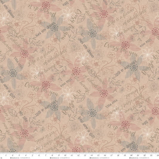 Simple Charming 3498-22 Pink Fabric