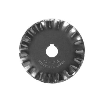 Olfa 45mm Rotary Blade Stainless Steel Pinking 