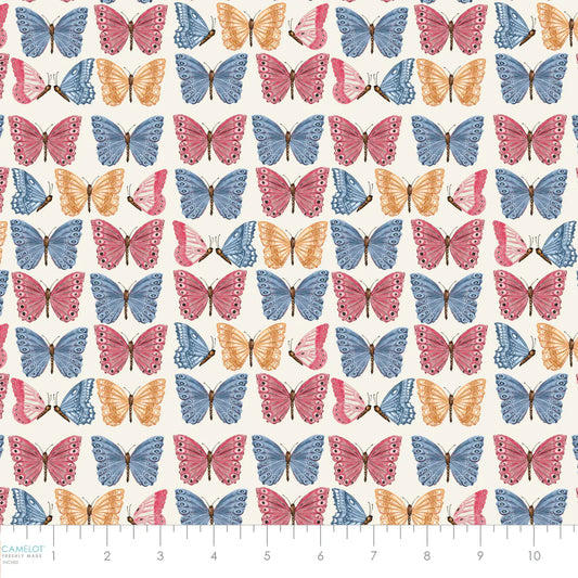 Secret Garden Collection Camelot -Beauty of Butterflies-Cream - Yardage