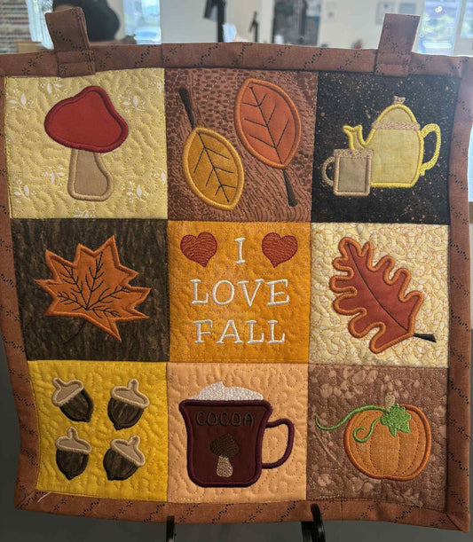 08/22/25 Embroidered Fall Quilt - In store