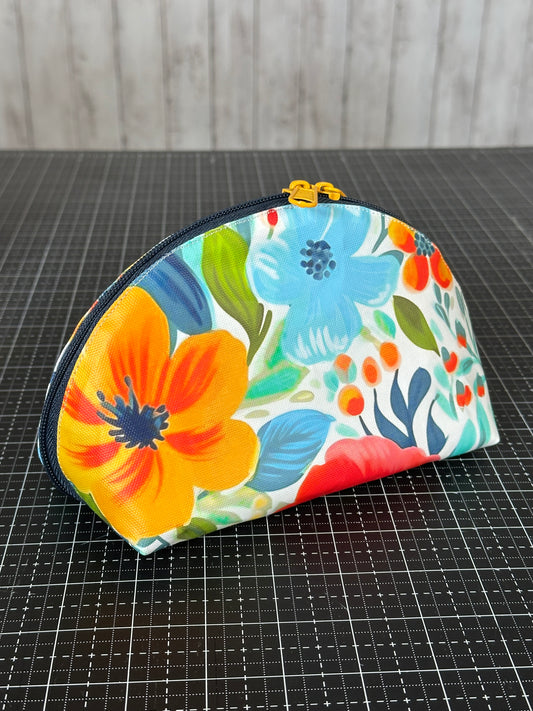 Taco Pouch Bag #50 - Vibrant Oil-Painted Floral