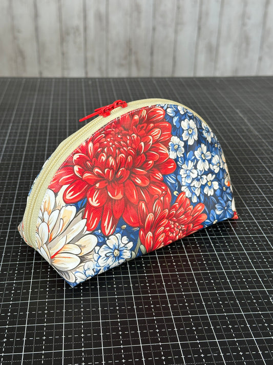 Taco Pouch Bag #52 - Patriotic-style Floral