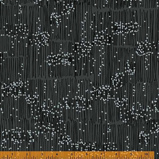 Maker's Collage Gray Climbing Rose Fabric