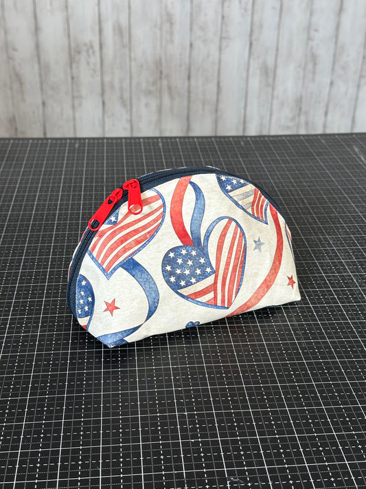 Taco Pouch Bag #53 - Americana Heart