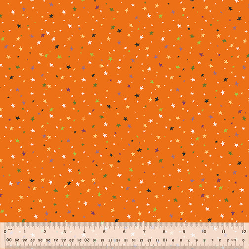 PWRH029.ORANGE Scaredy Cats - Orange - Scaredy Cat - Half Yard Cuts