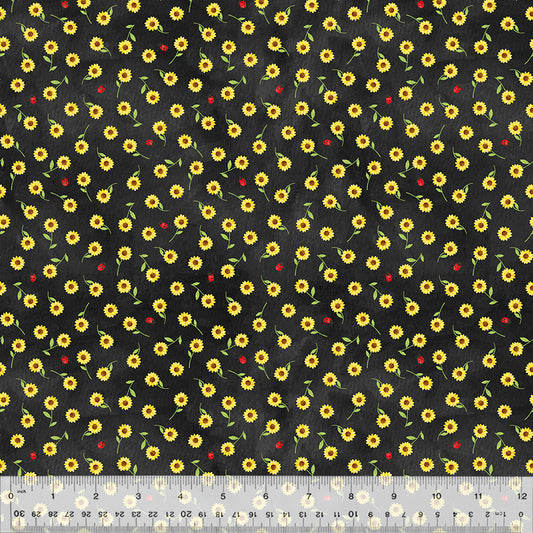 Daydream Garden Cuties Black Fabric