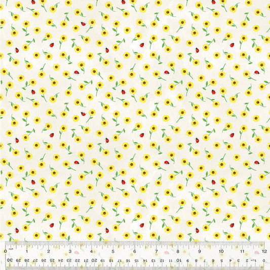 Sunshine Daydream Garden Cuties Ivory Fabric