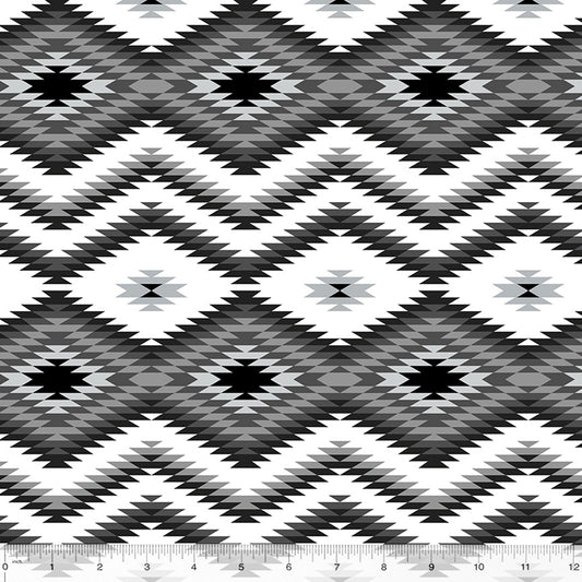 Fletcher Flannel White Camp Blanket Yardage