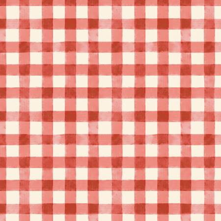 Highland Hooves - 54463-7 Barn Red Picnic Plaid- YARDAGE