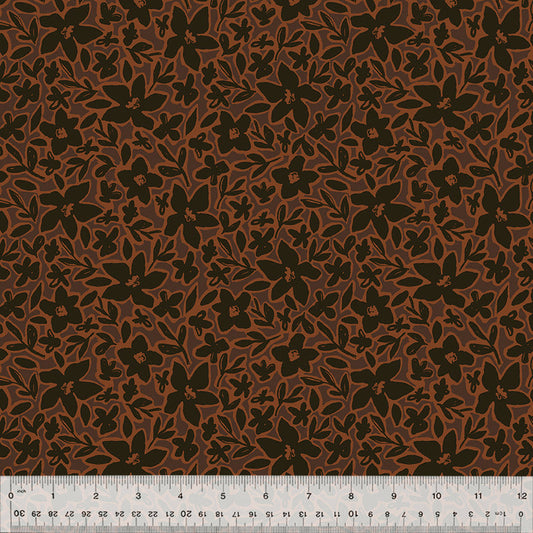 Gleaned - Earth Blooms - Sienna - Yardage