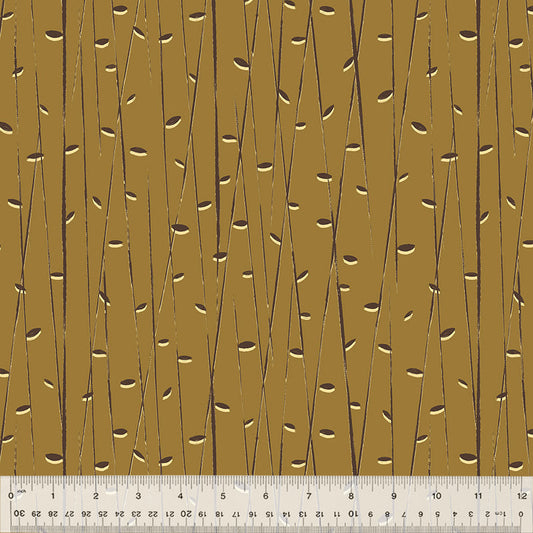 Gleaned - Bamboo - Brass - Yardage