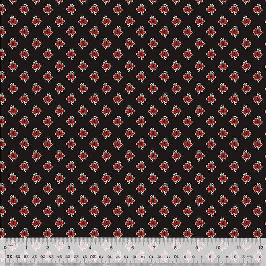 Circa: Turkey Red Butterfly Black Fabric