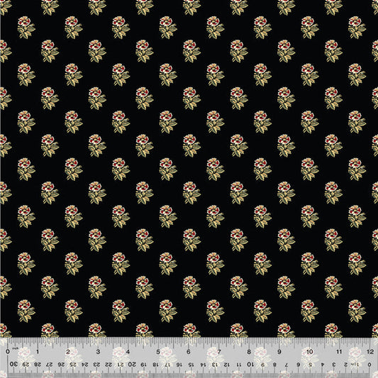 Circa: Turkey Red Corsage Black Fabric