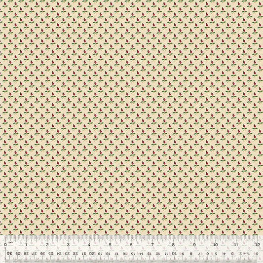 Circa: Turkey Red Prairie Cream Fabric