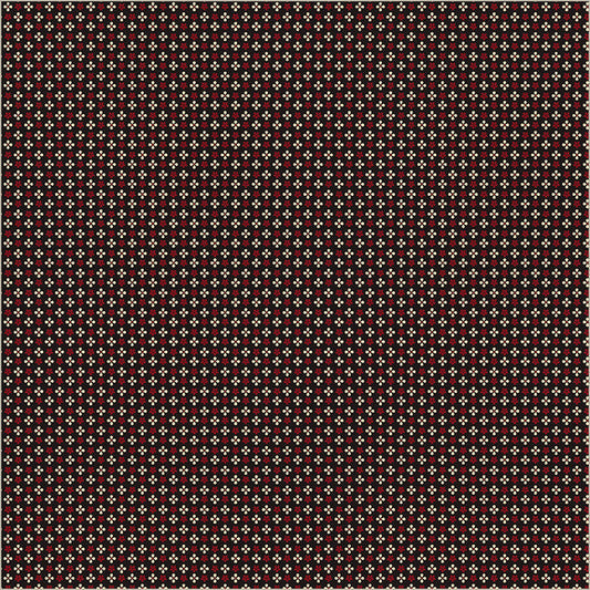 Circa: Turkey Red Tiles Black Fabric
