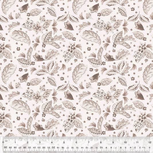 Dwell - Plush Paisleys - Cream - Yardage