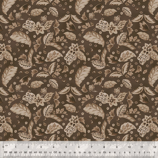 Dwell - Plush Paisleys - Cocoa - Yardage