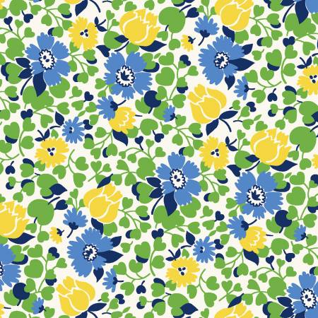 Merry-Go-Round- 54790-3 Blue Packed-YARDAGE