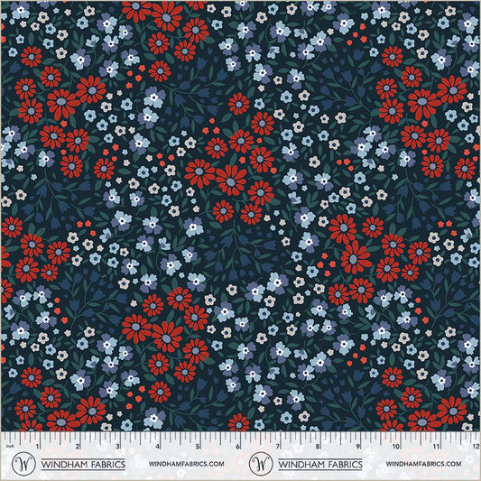 Front Porch - Ditsy Garden - Midnight - Yardage