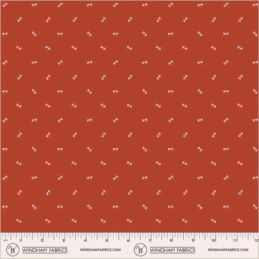 Front Porch - Sprinkled Leaves - Red - Yardage