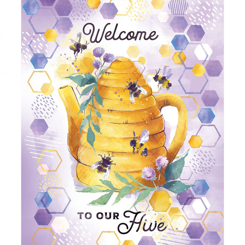 Welcome To Our Hive Our Hive Multi 36" x 44" Panel