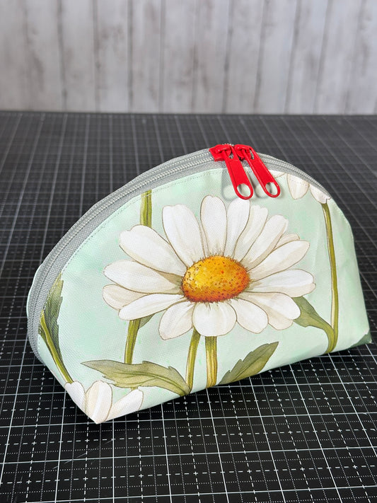 Taco Pouch Bag #60 - Vintage-style Daisy Watercolor